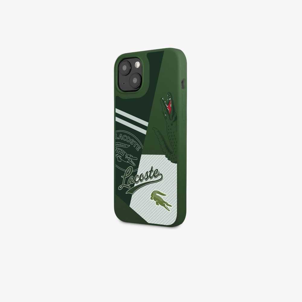 Vert 132 Lacoste Patchwork Print iPhone 14 Plus Case | JHWOPI-950