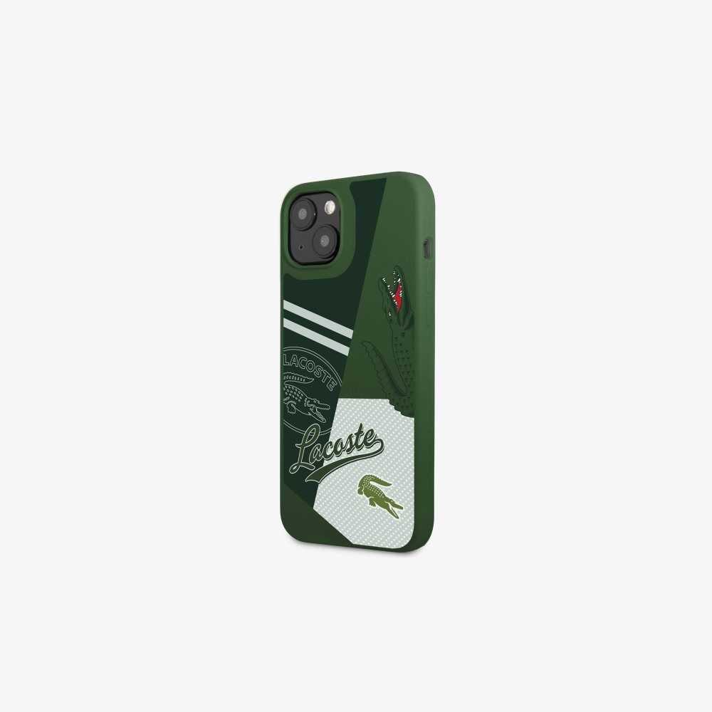 Vert 132 Lacoste Patchwork Print iPhone 14 Case | WKNDMJ-264