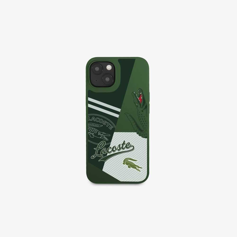 Vert 132 Lacoste Patchwork Print iPhone 14 Case | WKNDMJ-264