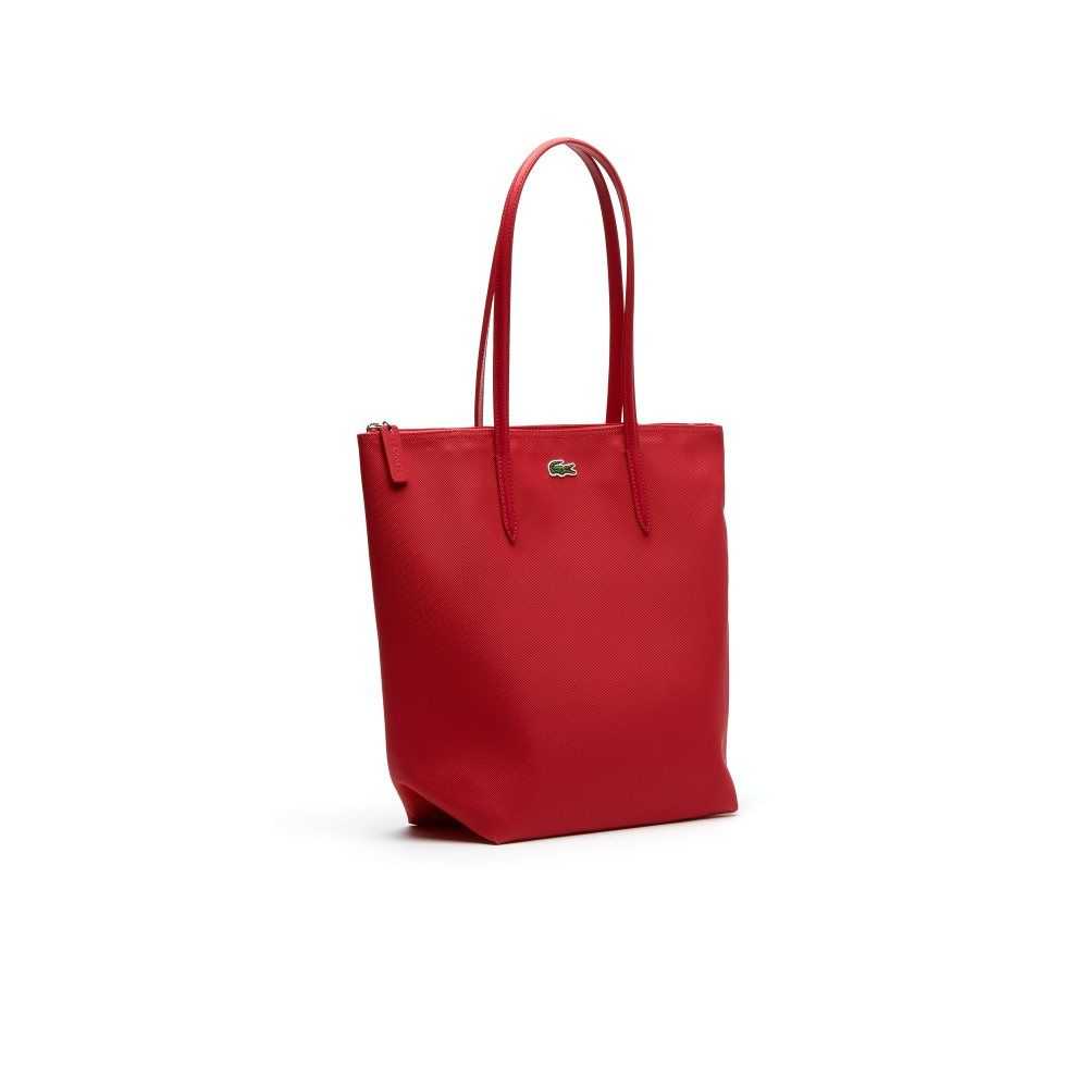 Virtual Pink Lacoste L.12.12 Concept Vertical Zip Tote Bag | ZXEAWB-592