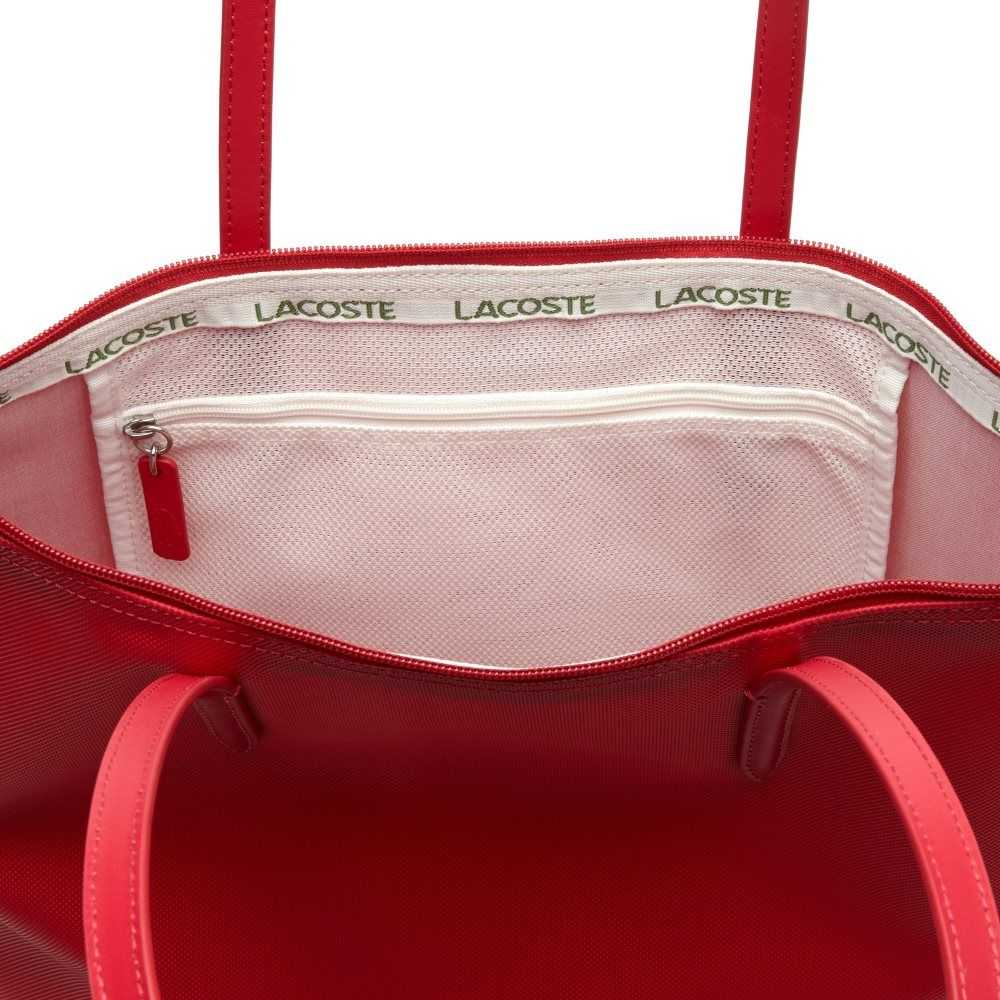 Virtual Pink Lacoste L.12.12 Concept Vertical Zip Tote Bag | ZXEAWB-592