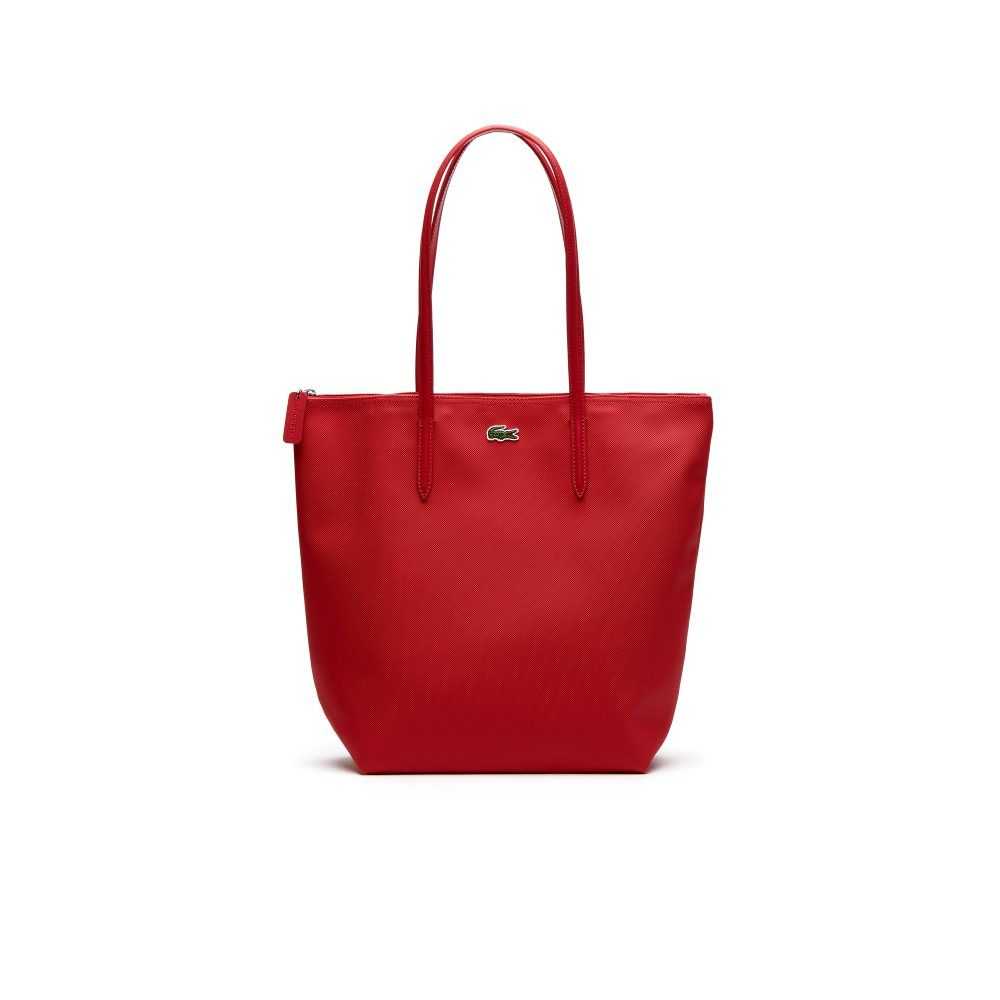 Virtual Pink Lacoste L.12.12 Concept Vertical Zip Tote Bag | ZXEAWB-592