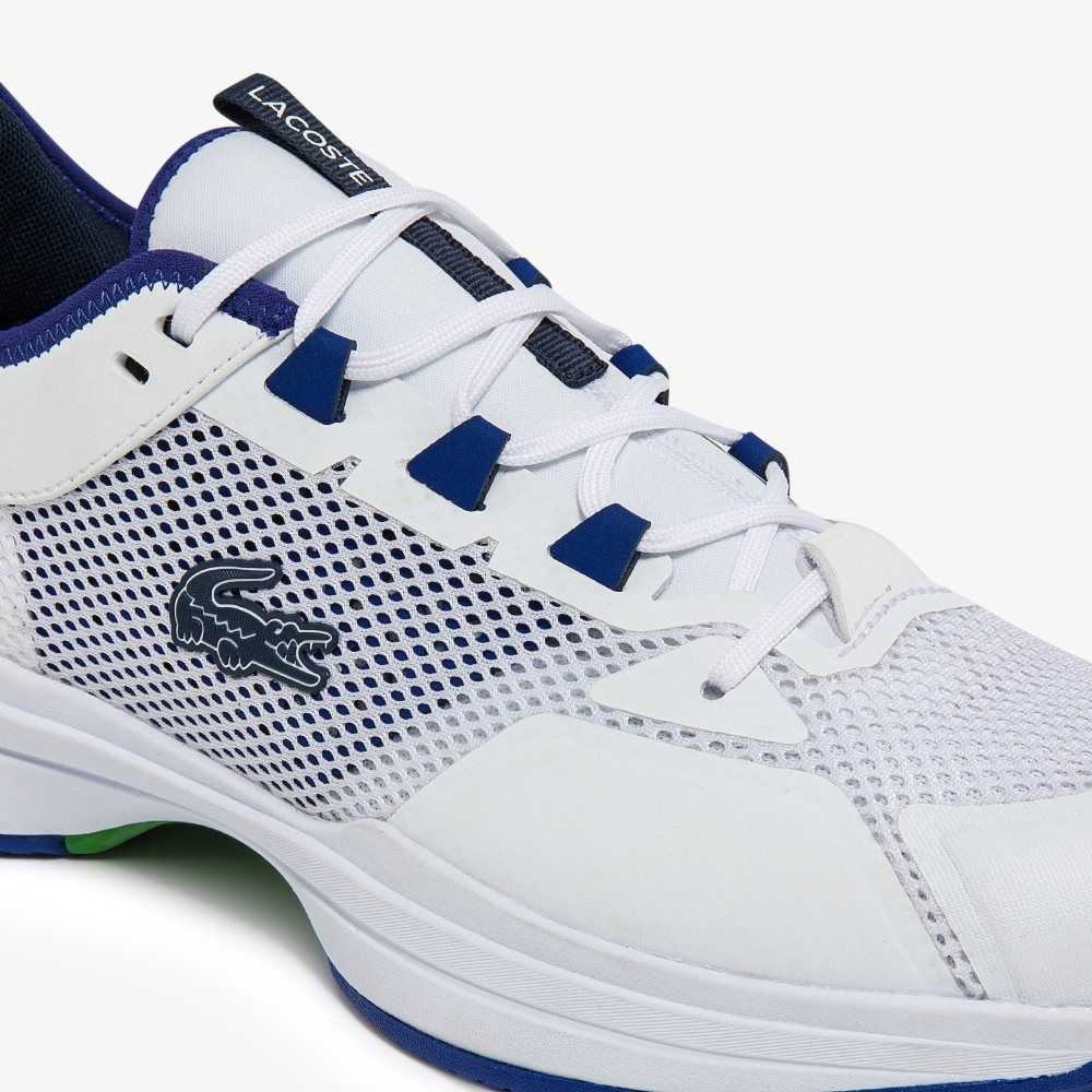 White/Blue Lacoste AG-LT21 Tennis Shoes | LVXFHY-143