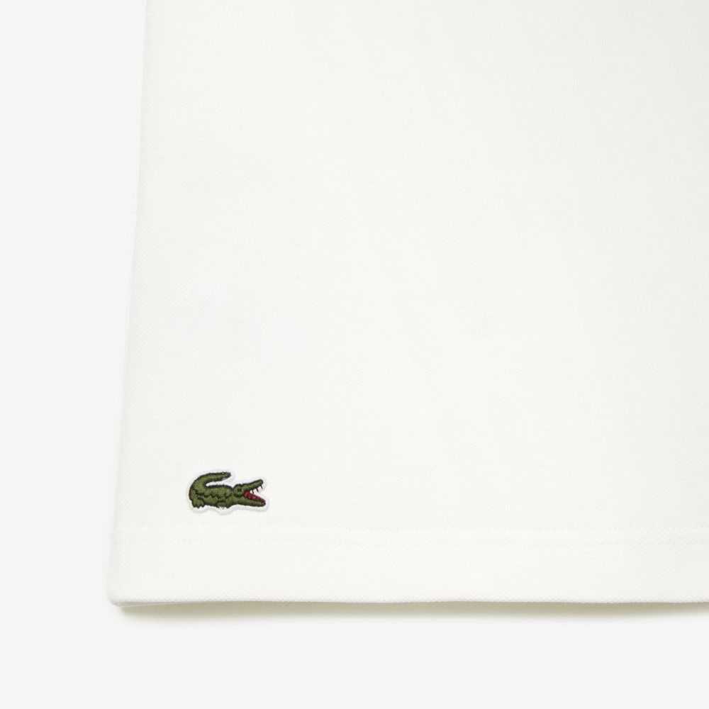 White / Green Lacoste SPORT Roland Garros Edition Cotton Pique Polo | OAJXEW-823