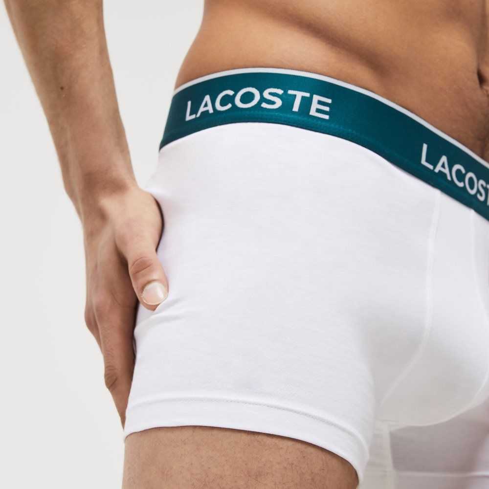 White Lacoste Casual Boxer Brief 3-Pack | RAOGWI-875