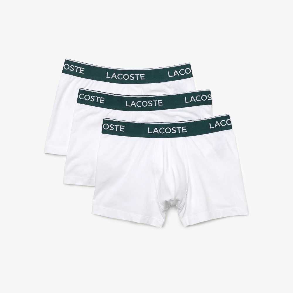 White Lacoste Casual Boxer Brief 3-Pack | RAOGWI-875