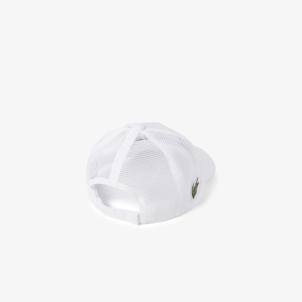 White Lacoste Miami Open Hat | GIAYXT-173