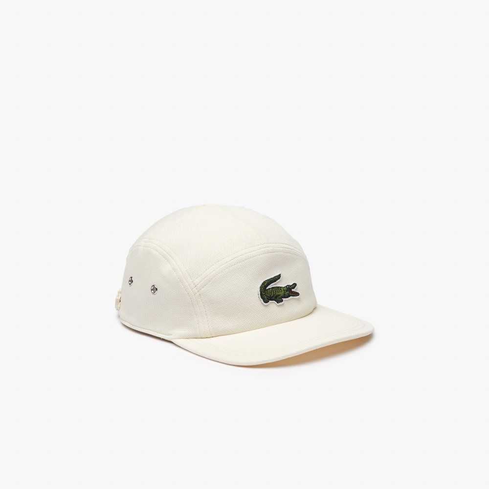 White Lacoste Organic Cotton Girolle Cap | EPAHNM-853