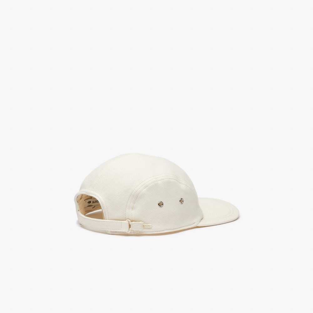 White Lacoste Organic Cotton Girolle Cap | EPAHNM-853