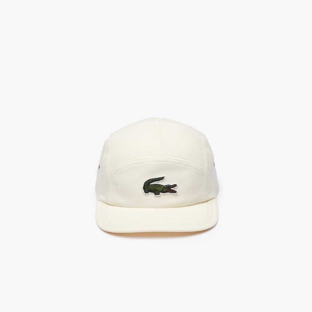 White Lacoste Organic Cotton Girolle Cap | EPAHNM-853