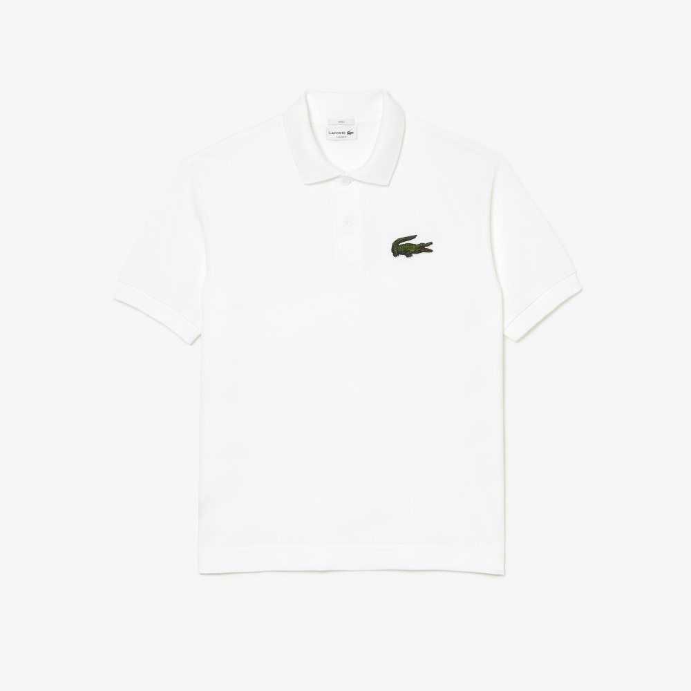 White Lacoste Original L.12.12 Loose fit 80's crocodile Polo | JGUIOB-092