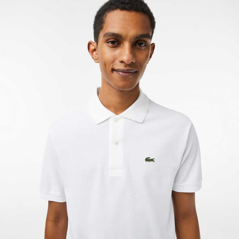 White Lacoste Original L.12.12 petit pique cotton Polo | WZOGTM-974