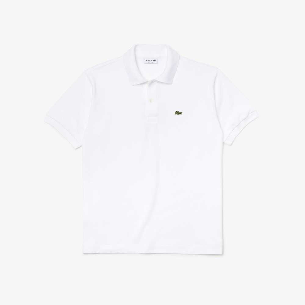 White Lacoste Original L.12.12 petit pique cotton Polo | WZOGTM-974