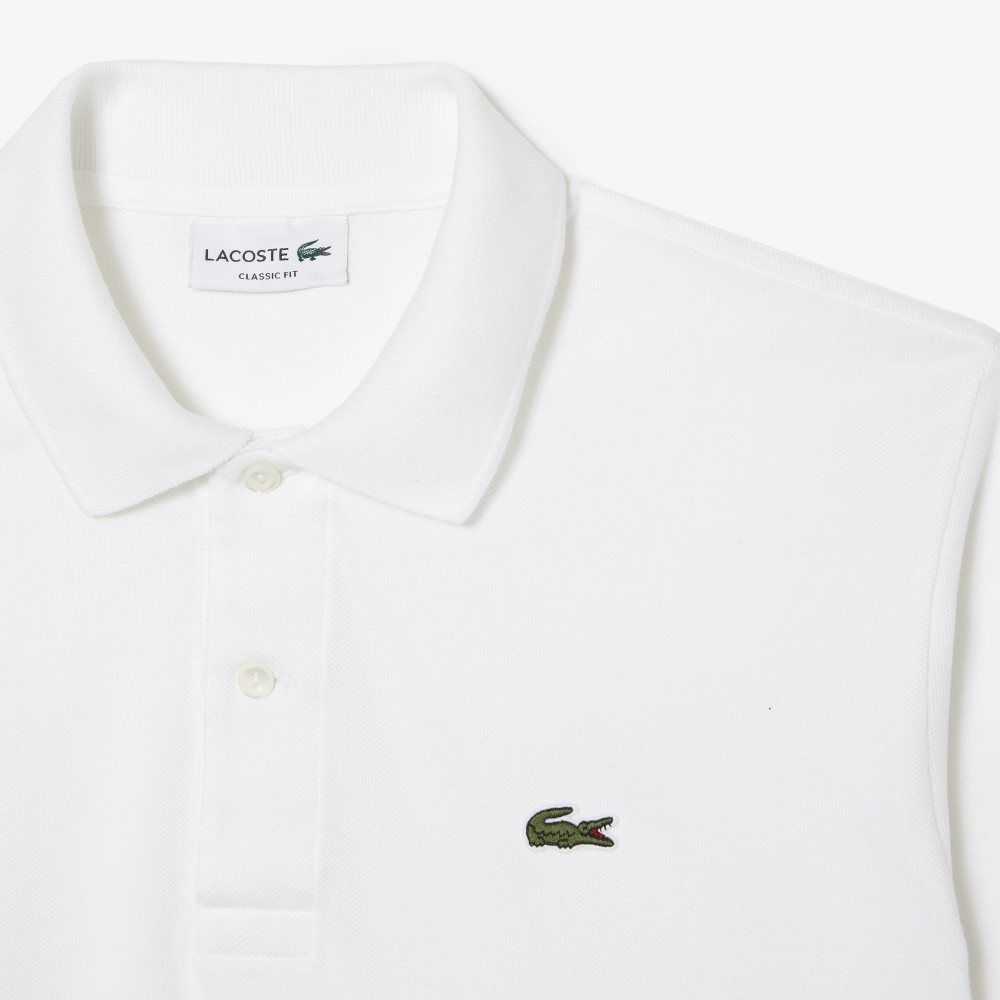 White Lacoste Original L.12.12 petit pique cotton Polo | WZOGTM-974