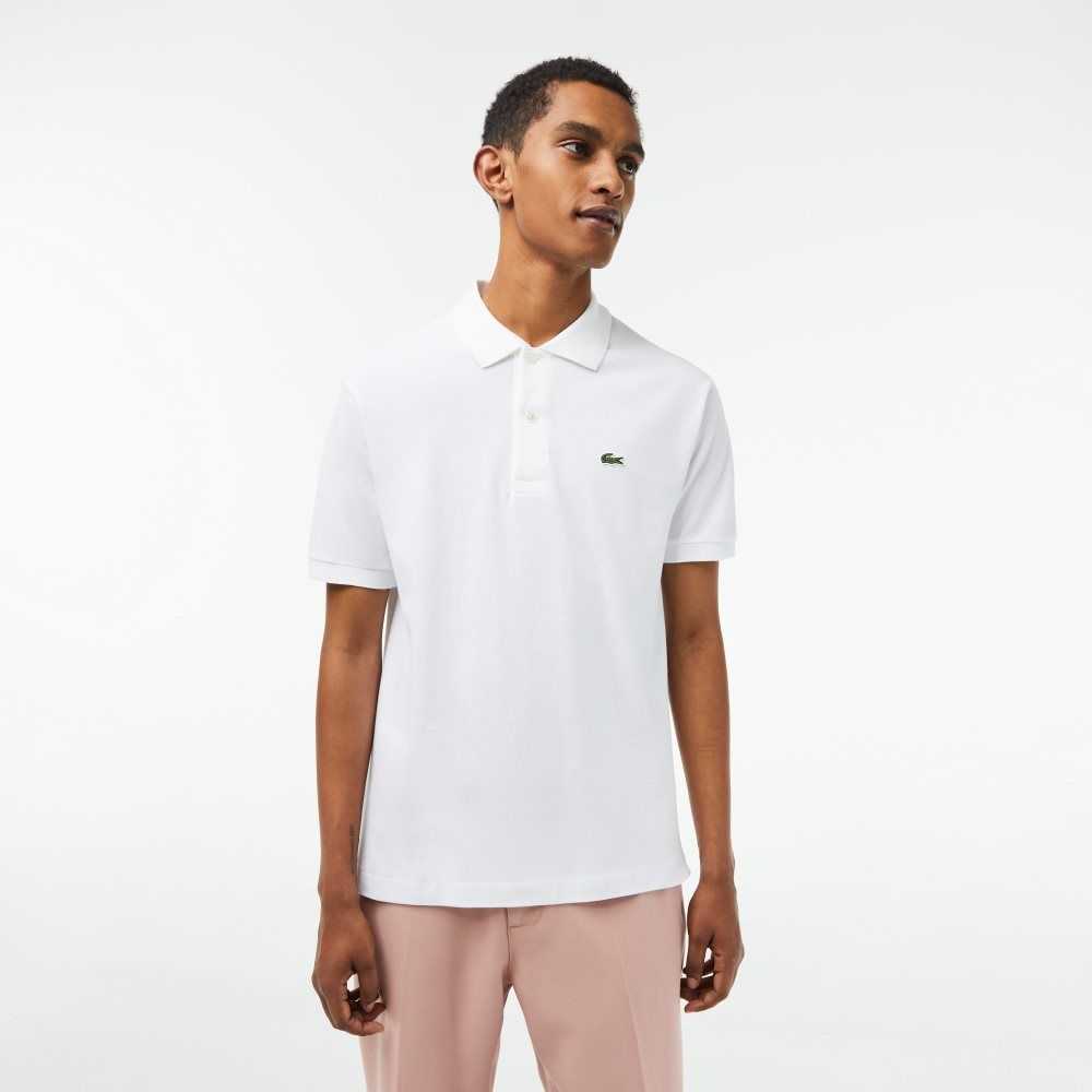 White Lacoste Original L.12.12 petit pique cotton Polo | WZOGTM-974