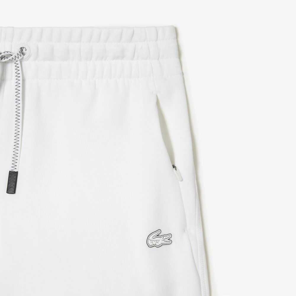 White Lacoste Plain Shorts | SUTLPJ-035