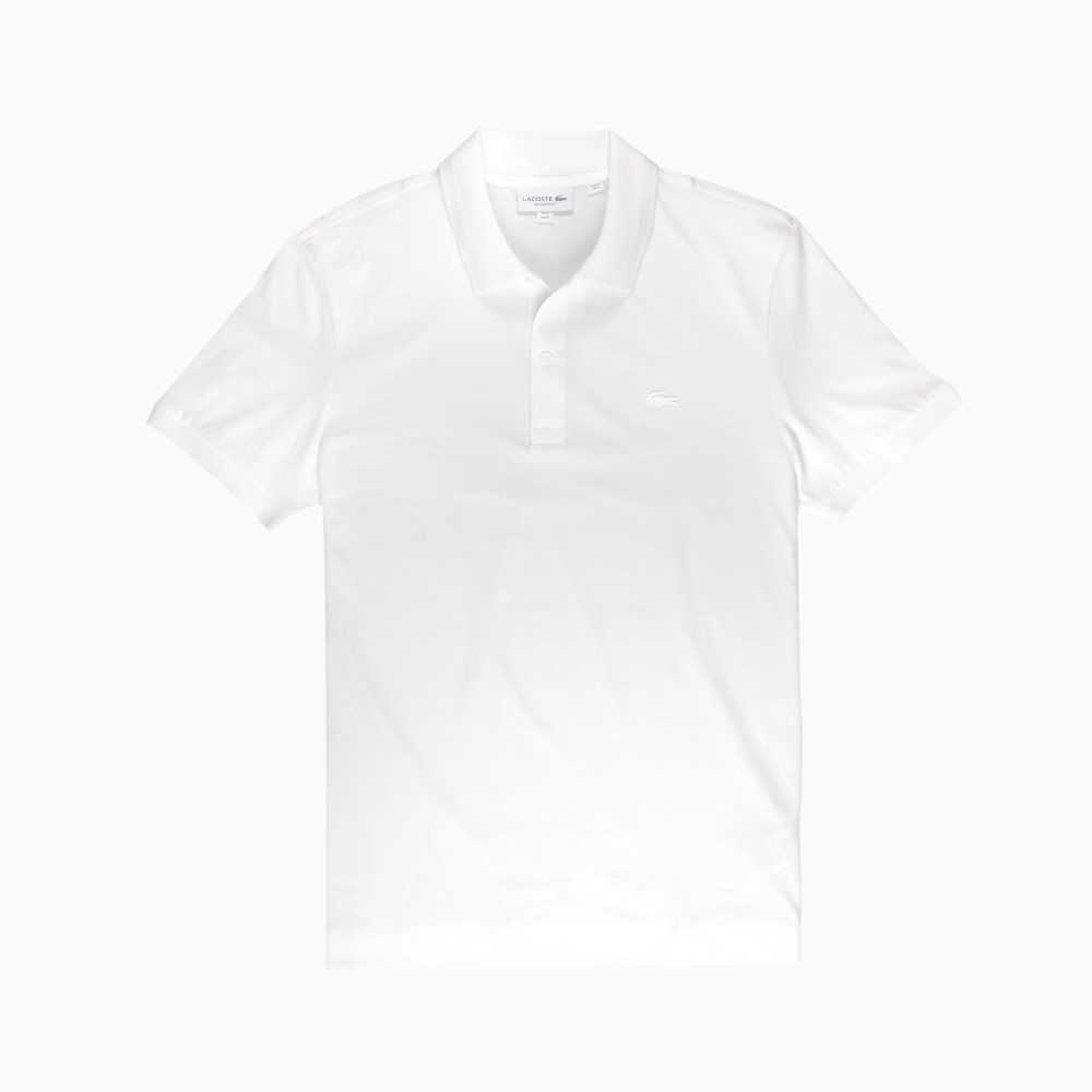 White Lacoste Regular Fit Supple Cotton Polo | OTHFQS-253