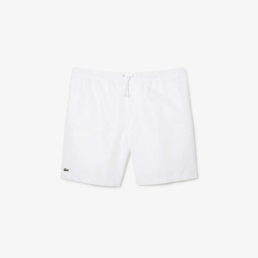 White Lacoste SPORT Big Fit Jersey Lined Shorts | MTXKGD-213