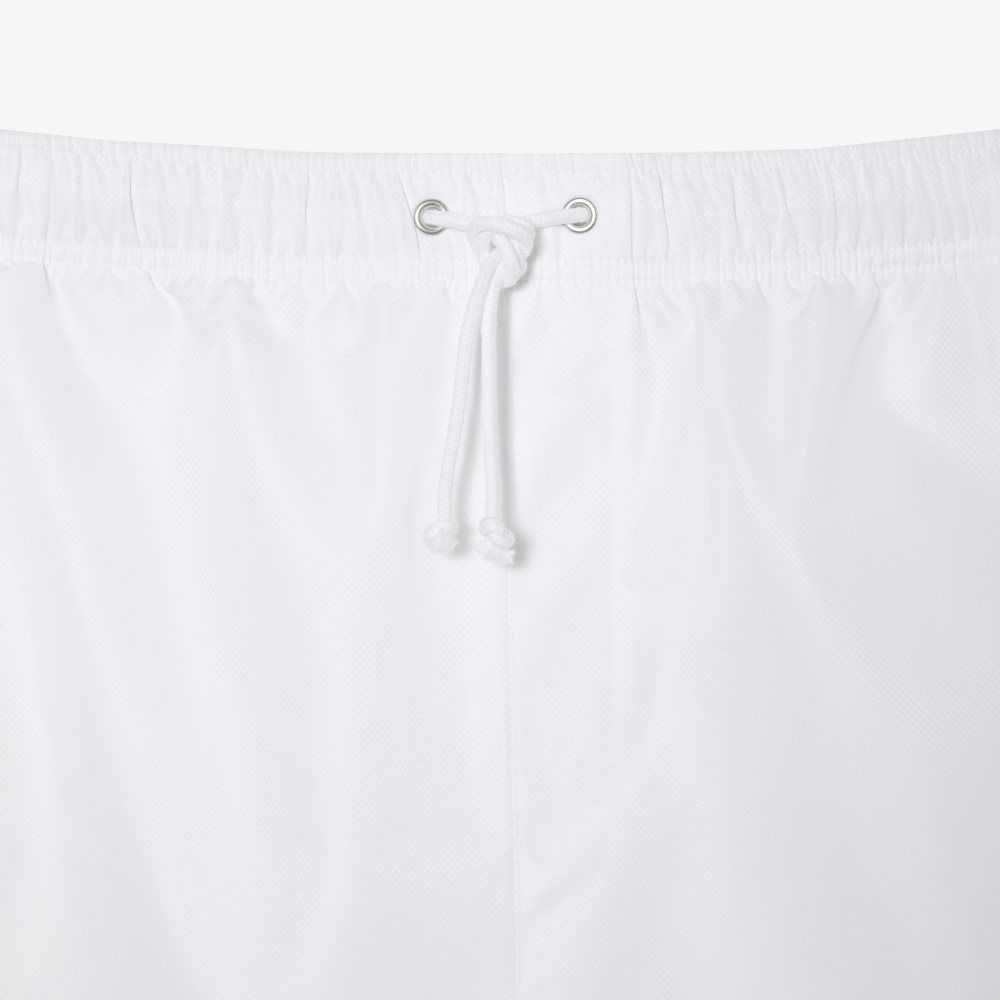 White Lacoste SPORT Big Fit Jersey Lined Shorts | MTXKGD-213