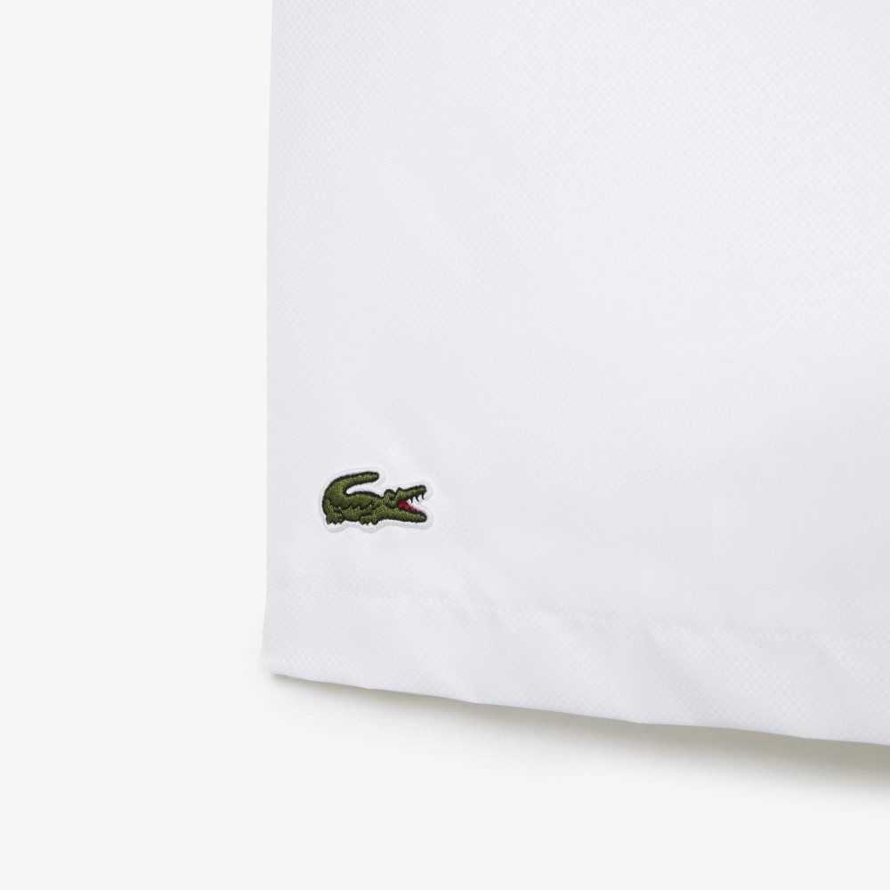 White Lacoste SPORT Big Fit Jersey Lined Shorts | MTXKGD-213