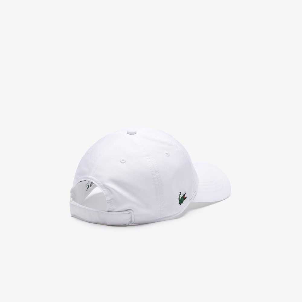 White Lacoste SPORT Lightweight Cap | ETDHIA-753