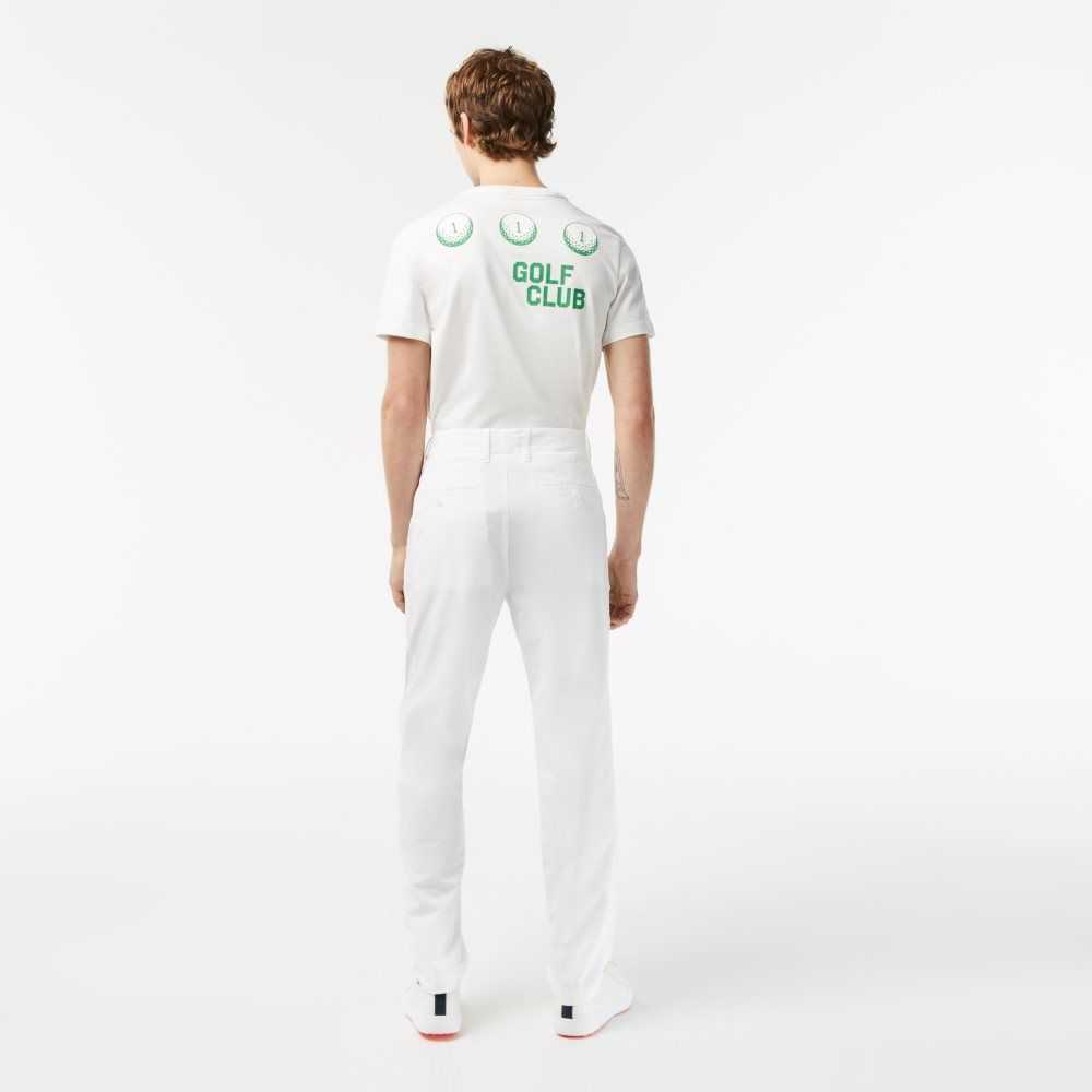 White Lacoste SPORT Stretch Golf Chinos | ZYBVGS-239