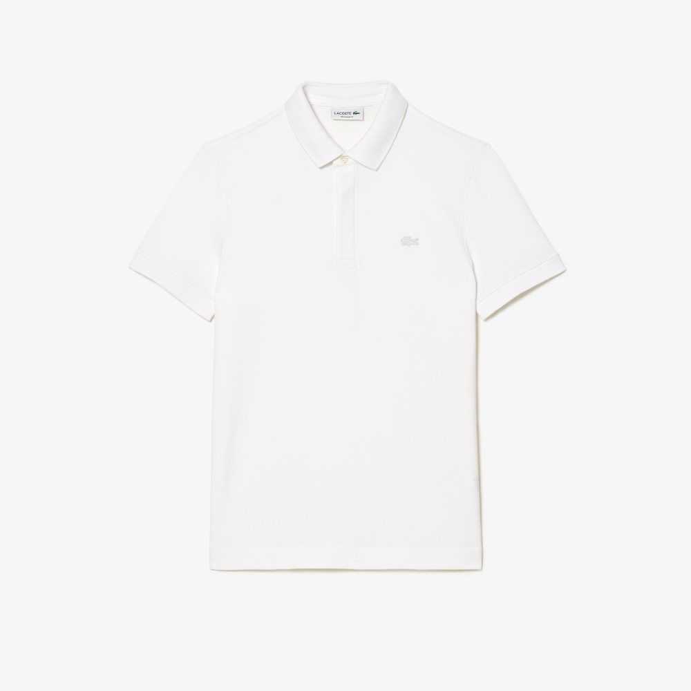 White Lacoste Smart Paris Polo Stretch Cotton | JEPCDW-758