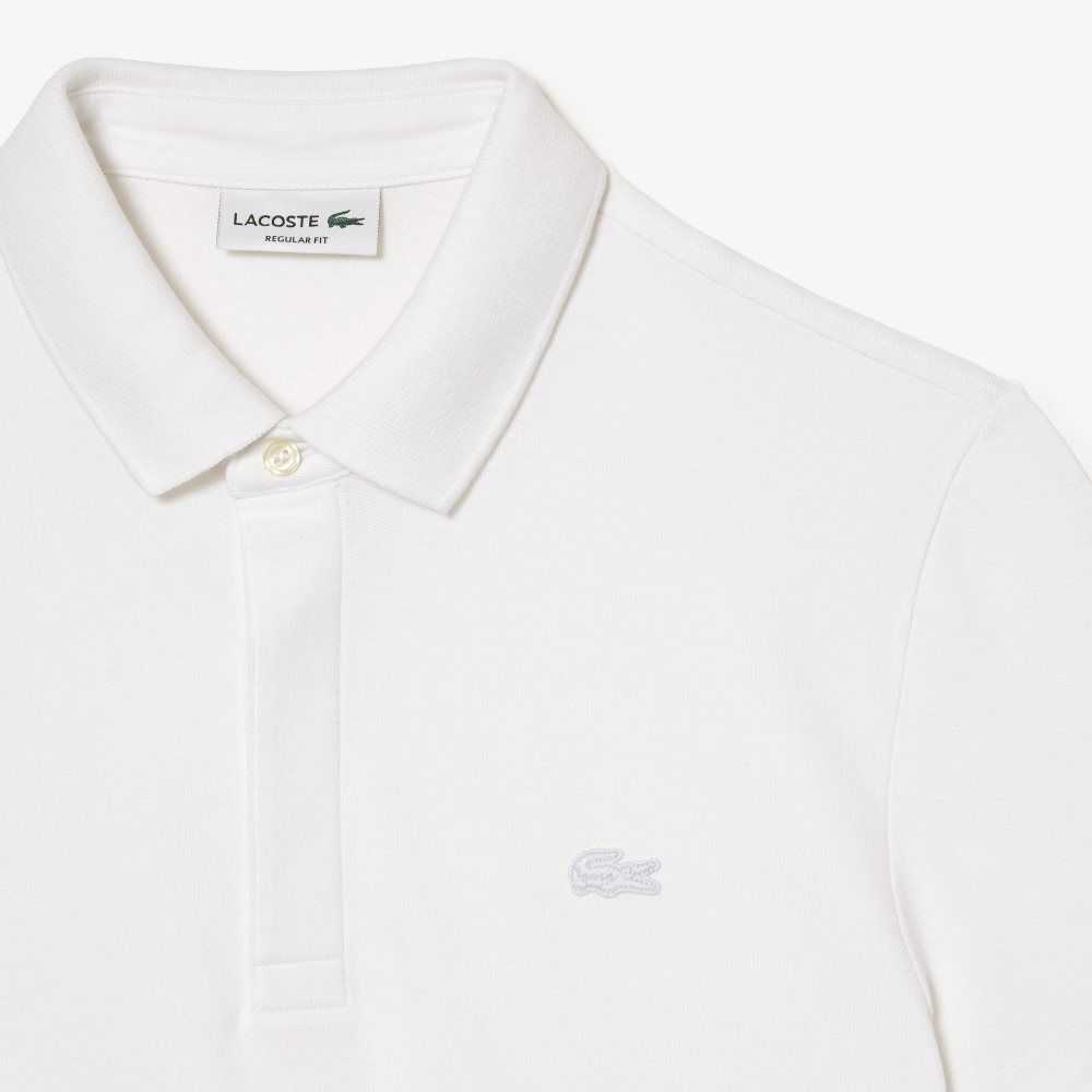 White Lacoste Smart Paris Polo Stretch Cotton | JEPCDW-758