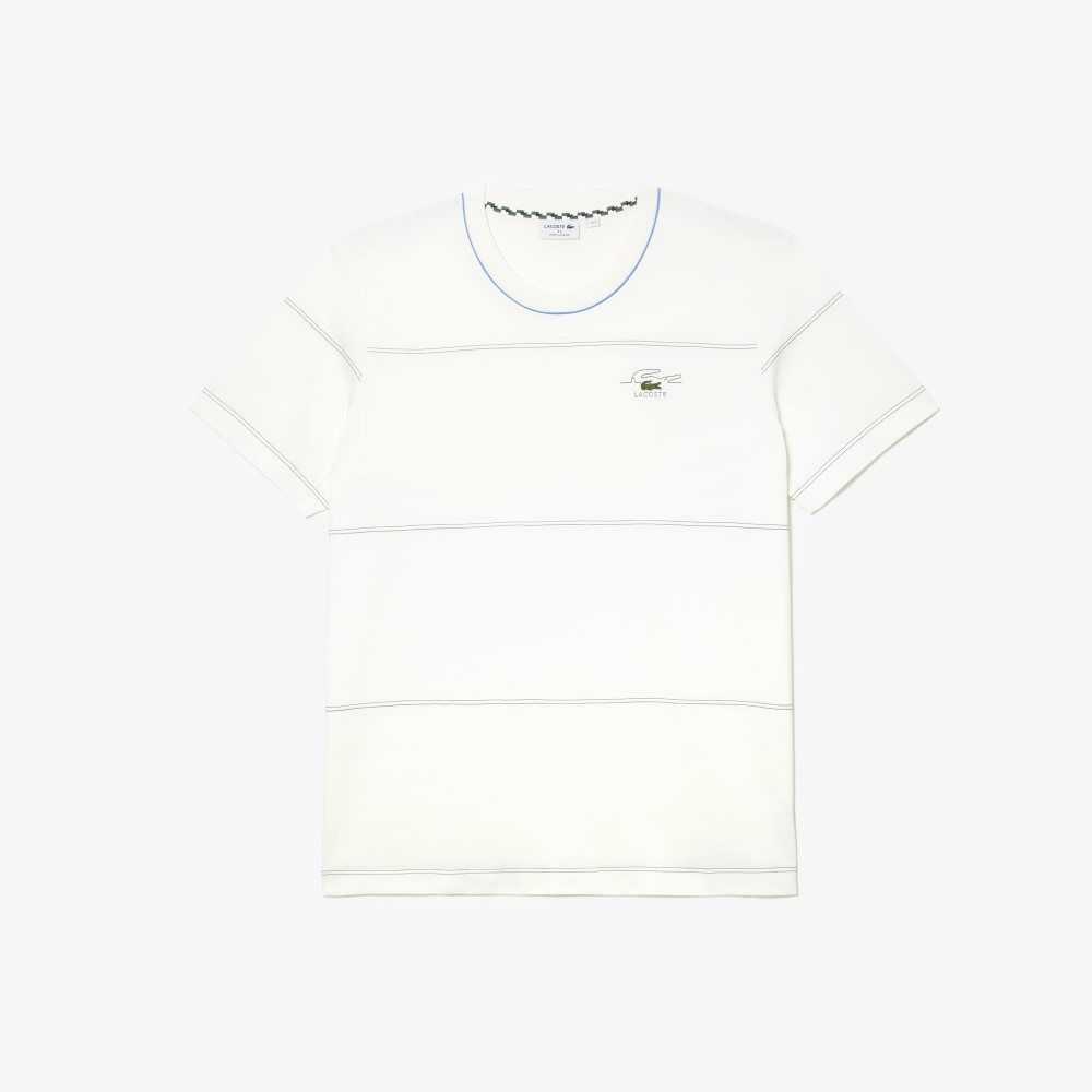 White Lacoste Tall Fit T-shirt | JPEHFY-908