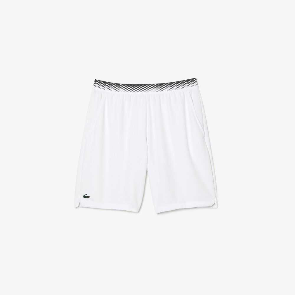 White Lacoste Tennis x Daniil Medvedev Mesh Shorts | ARGBQX-879