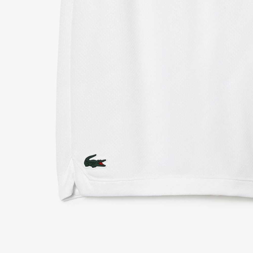 White Lacoste Tennis x Daniil Medvedev Mesh Shorts | ARGBQX-879