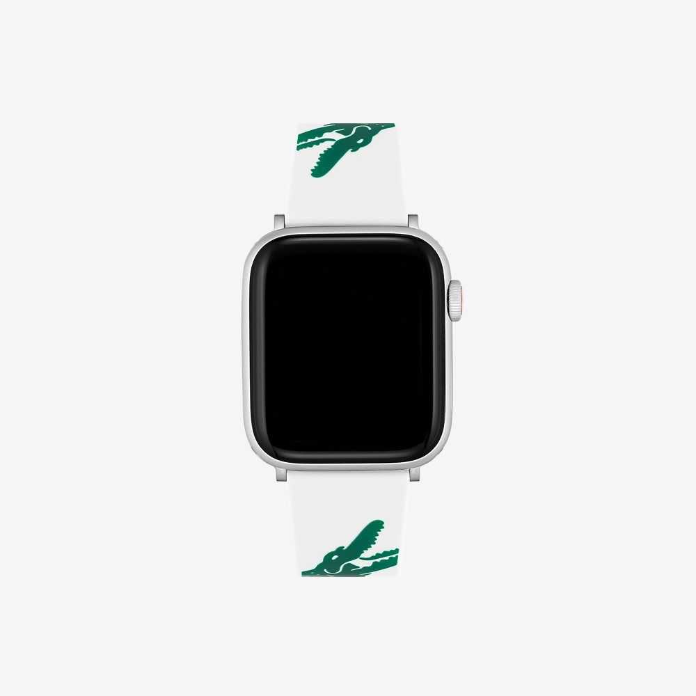 White Lacoste White Strap For Apple Watch | EWBRPU-487