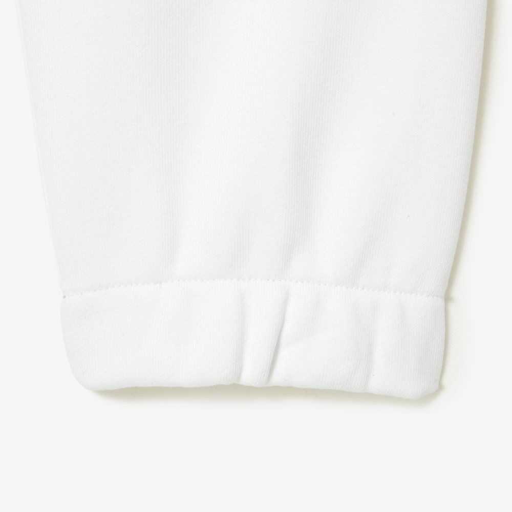 White Lacoste x Thrasher Unbrushed Fleece Trackpants | SPRFNW-036