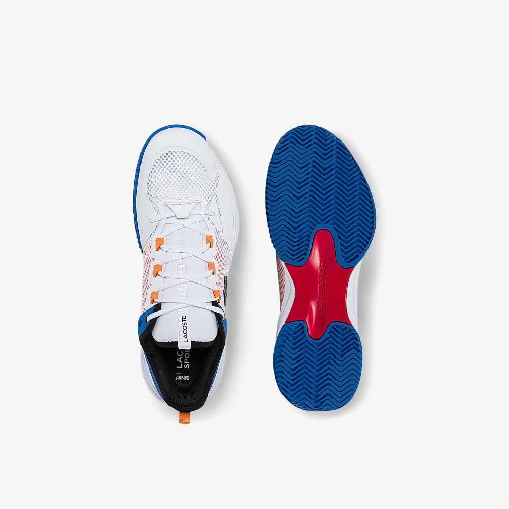 White/Orange Lacoste AG-LT21 Tennis Shoes | VUBGMI-485