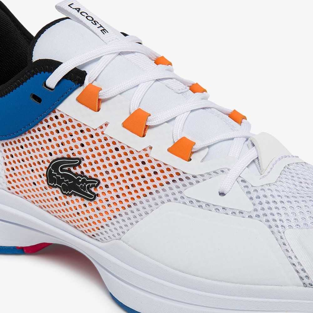 White/Orange Lacoste AG-LT21 Tennis Shoes | VUBGMI-485