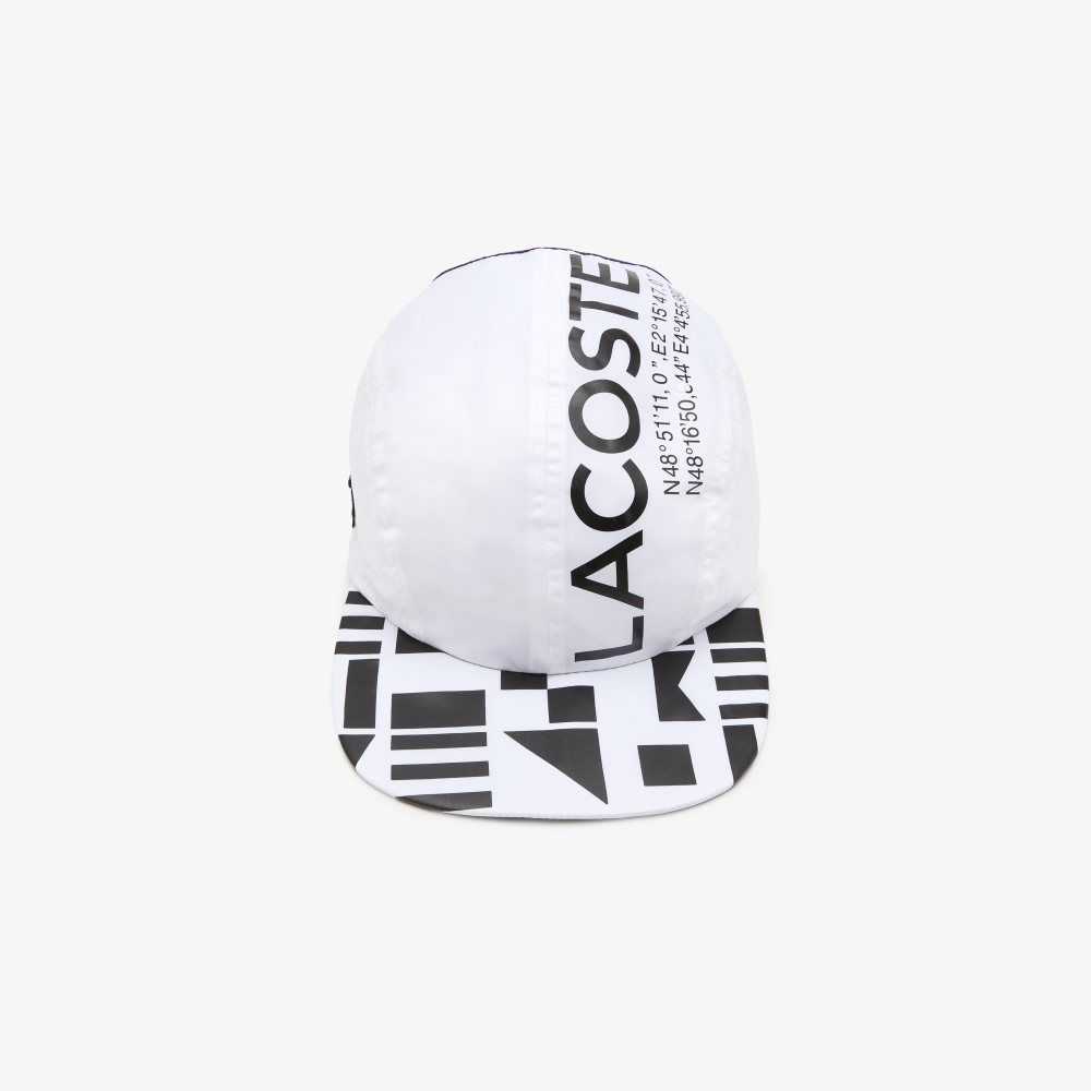 White / Purple / Black Lacoste SPORT Lightweight Cap | AEZSCQ-689