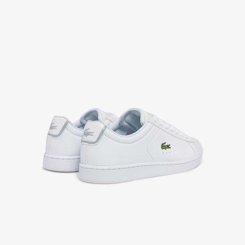 White/White Lacoste Carnaby BL Leather Sneakers | STIXJG-349