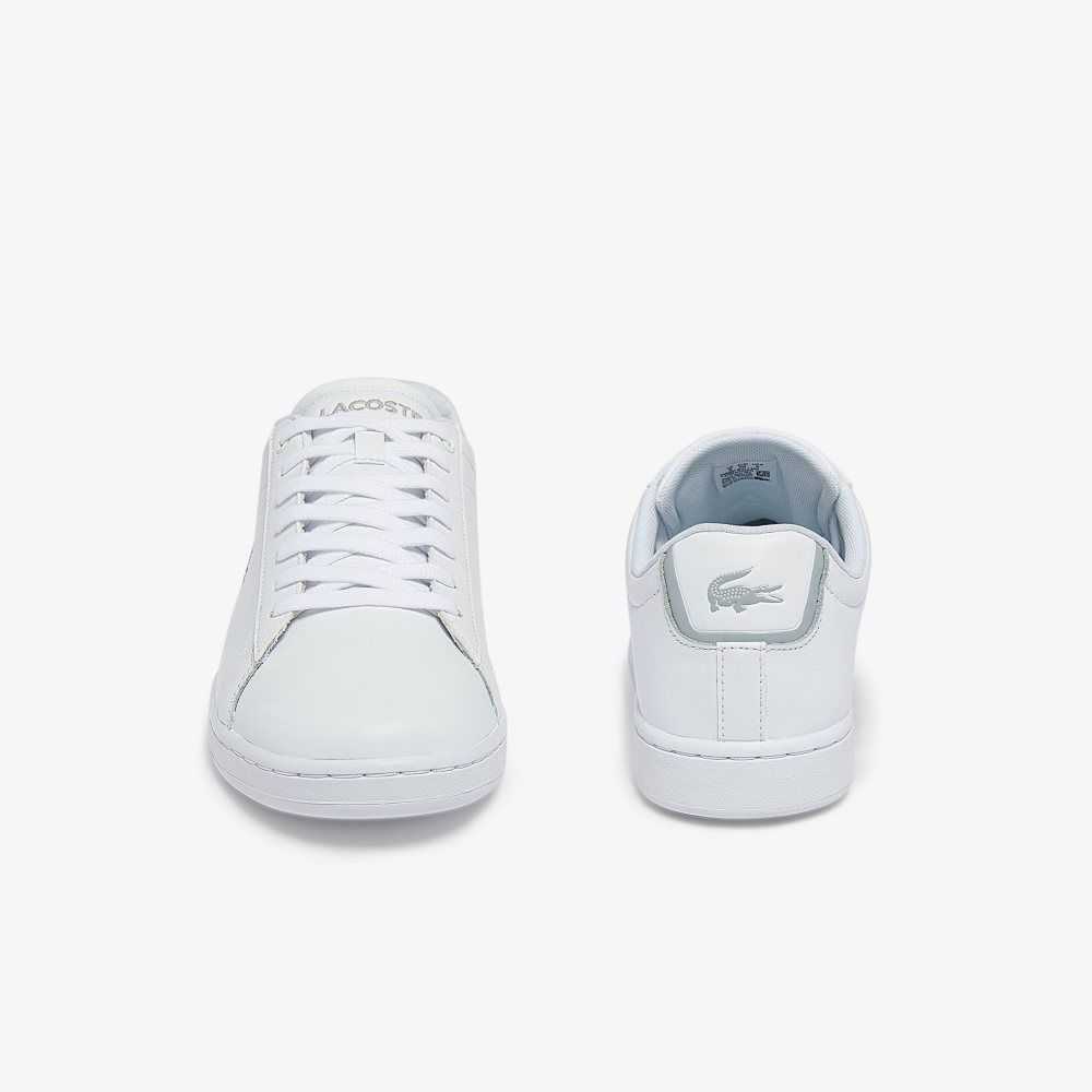 White/White Lacoste Carnaby BL Leather Sneakers | STIXJG-349