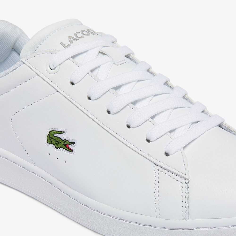 White/White Lacoste Carnaby BL Leather Sneakers | STIXJG-349