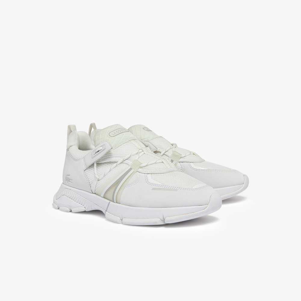 White/White Lacoste L003 Sneakers | KWSEZO-376