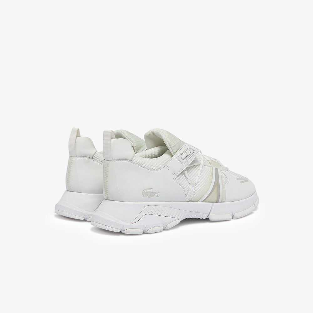 White/White Lacoste L003 Sneakers | KWSEZO-376