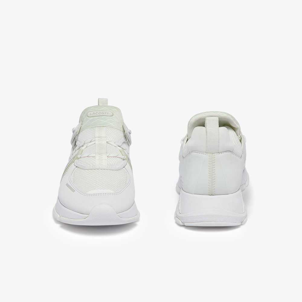 White/White Lacoste L003 Sneakers | KWSEZO-376