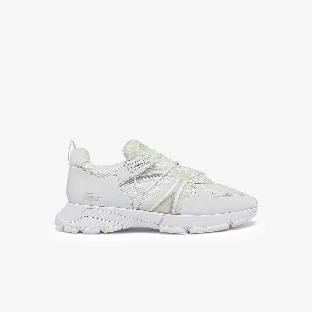 White/White Lacoste L003 Sneakers | KWSEZO-376