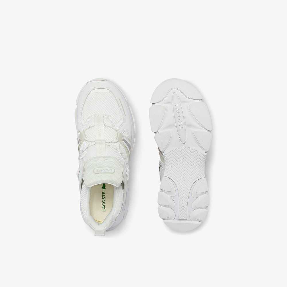 White/White Lacoste L003 Sneakers | WBILNF-987