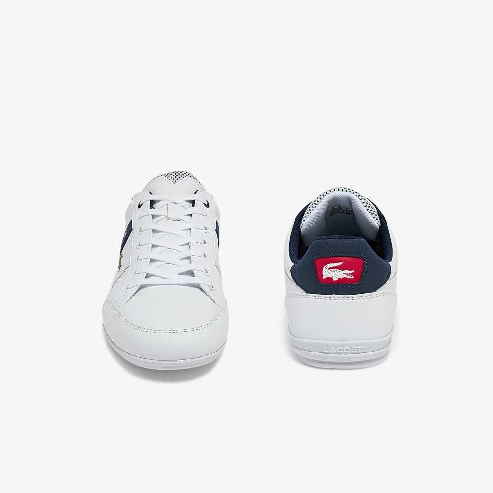 Wht/Nvy/Red Lacoste Chaymon Sneakers | TWVBMO-891