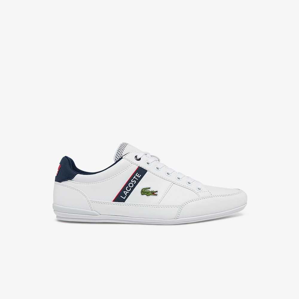 Wht/Nvy/Red Lacoste Chaymon Sneakers | TWVBMO-891