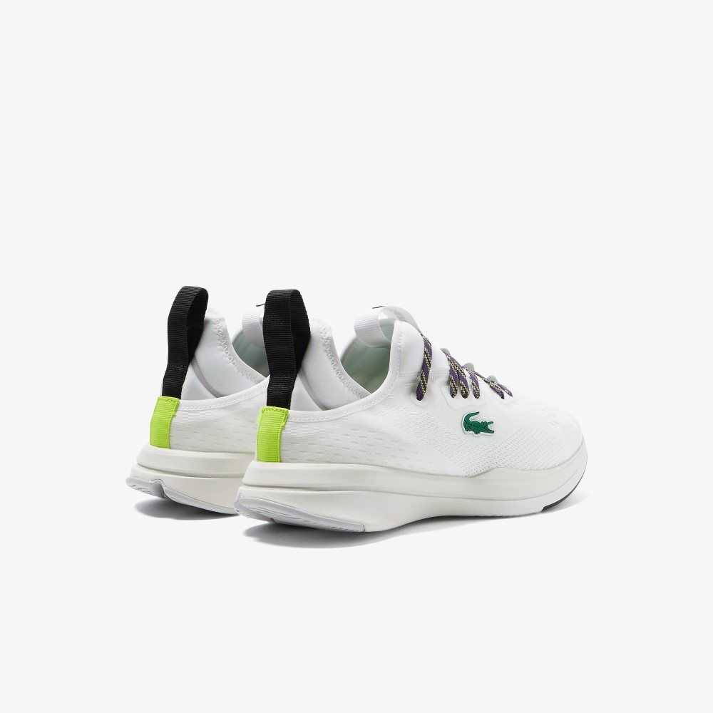 Wht/Off Wht Lacoste Run Spin Comfort Sneakers | AWJURB-289