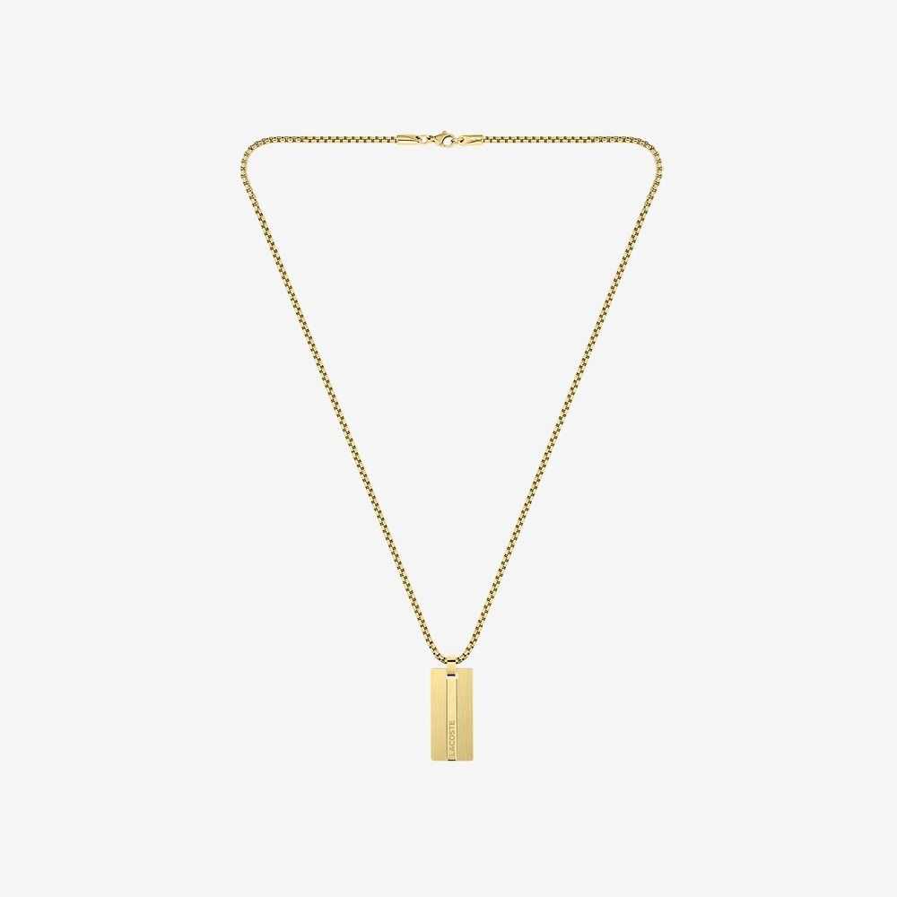 Yellow Gold Lacoste Adventurer Necklace | UEQBLX-362