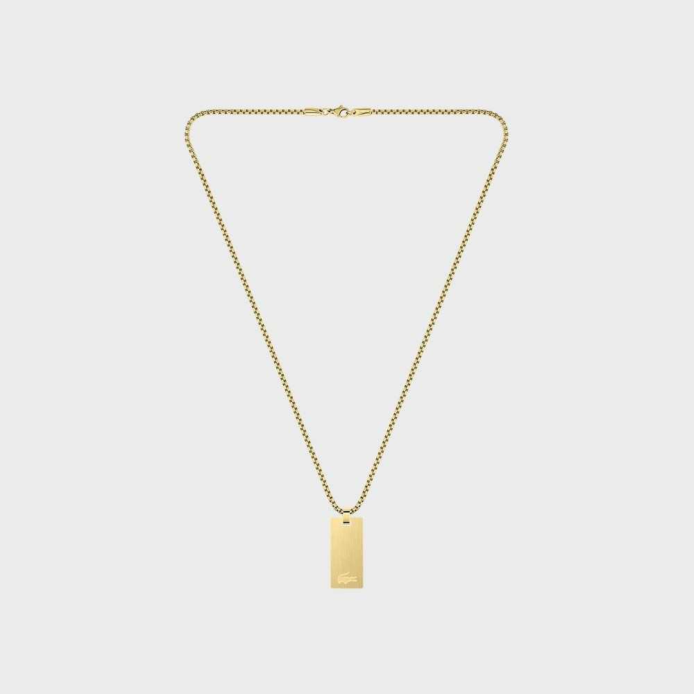 Yellow Gold Lacoste Adventurer Necklace | UEQBLX-362