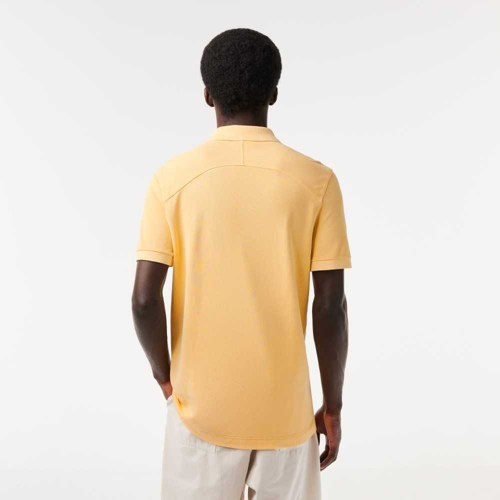 Yellow Lacoste Organic Cotton Polo | SYECIQ-932